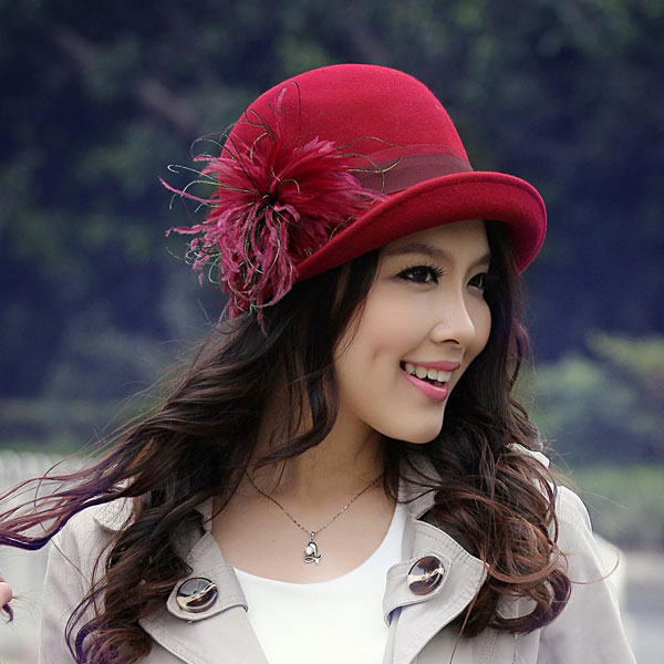 0405 Wool Felt Dome Hat